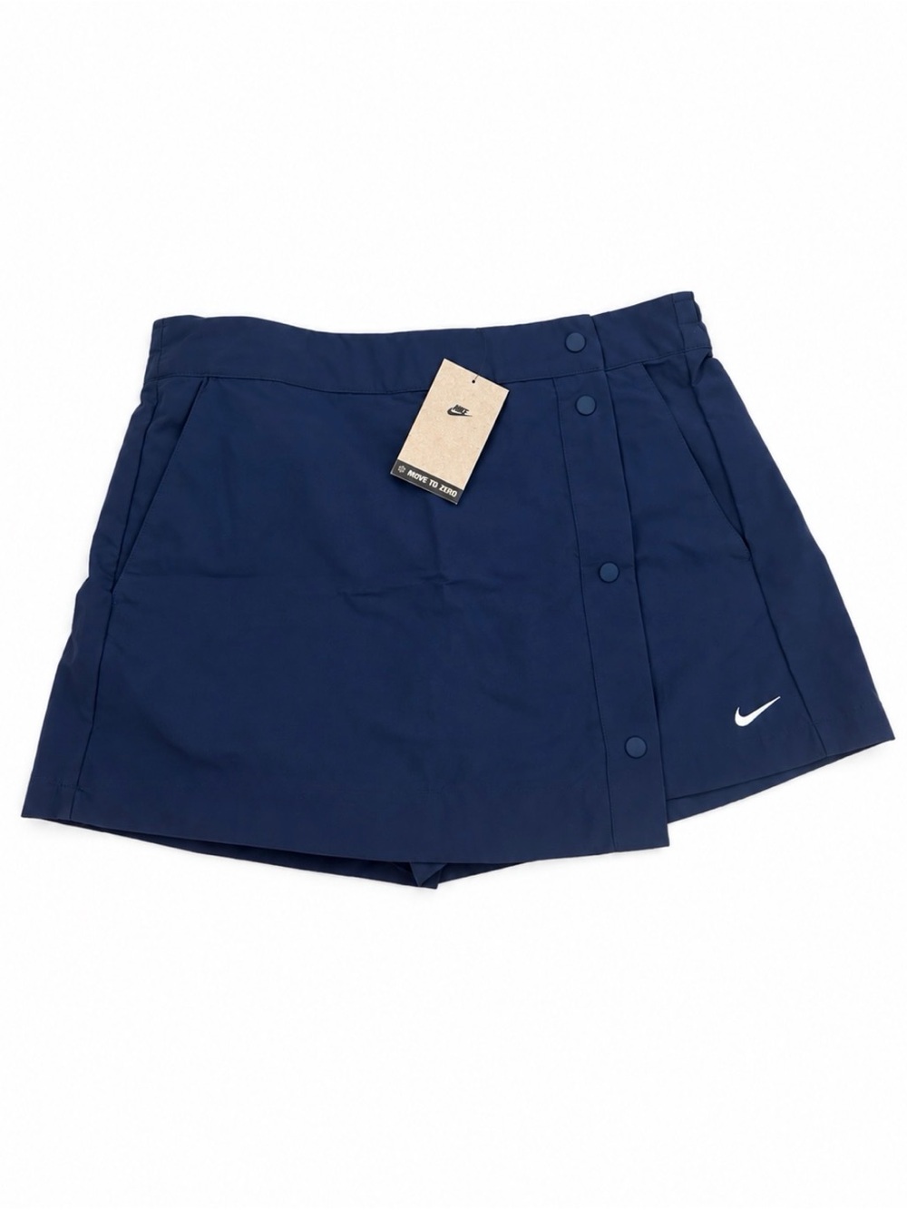 Nike sportswear Essentials Women's woven Navy Athletic Skort skirt shorts new L